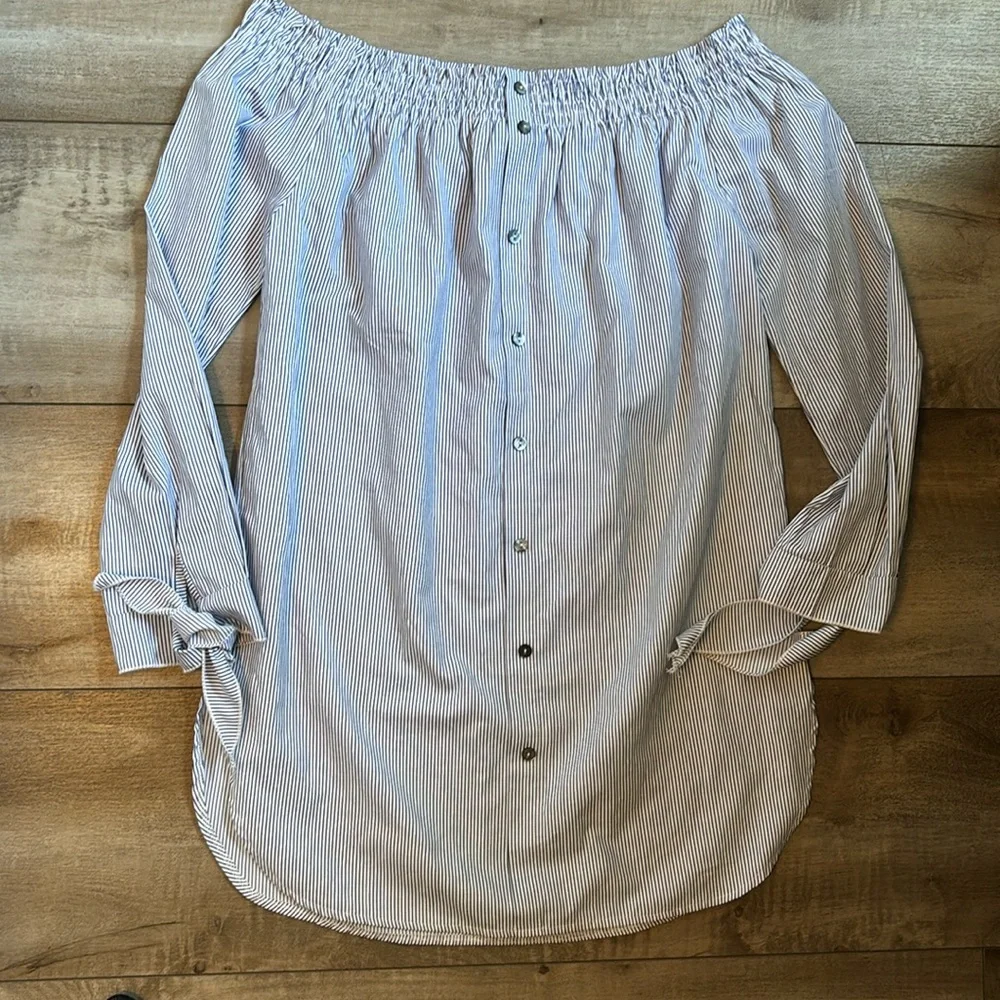 Molly Bracken off the shoulder striped tunic - Picture 3 of 7
